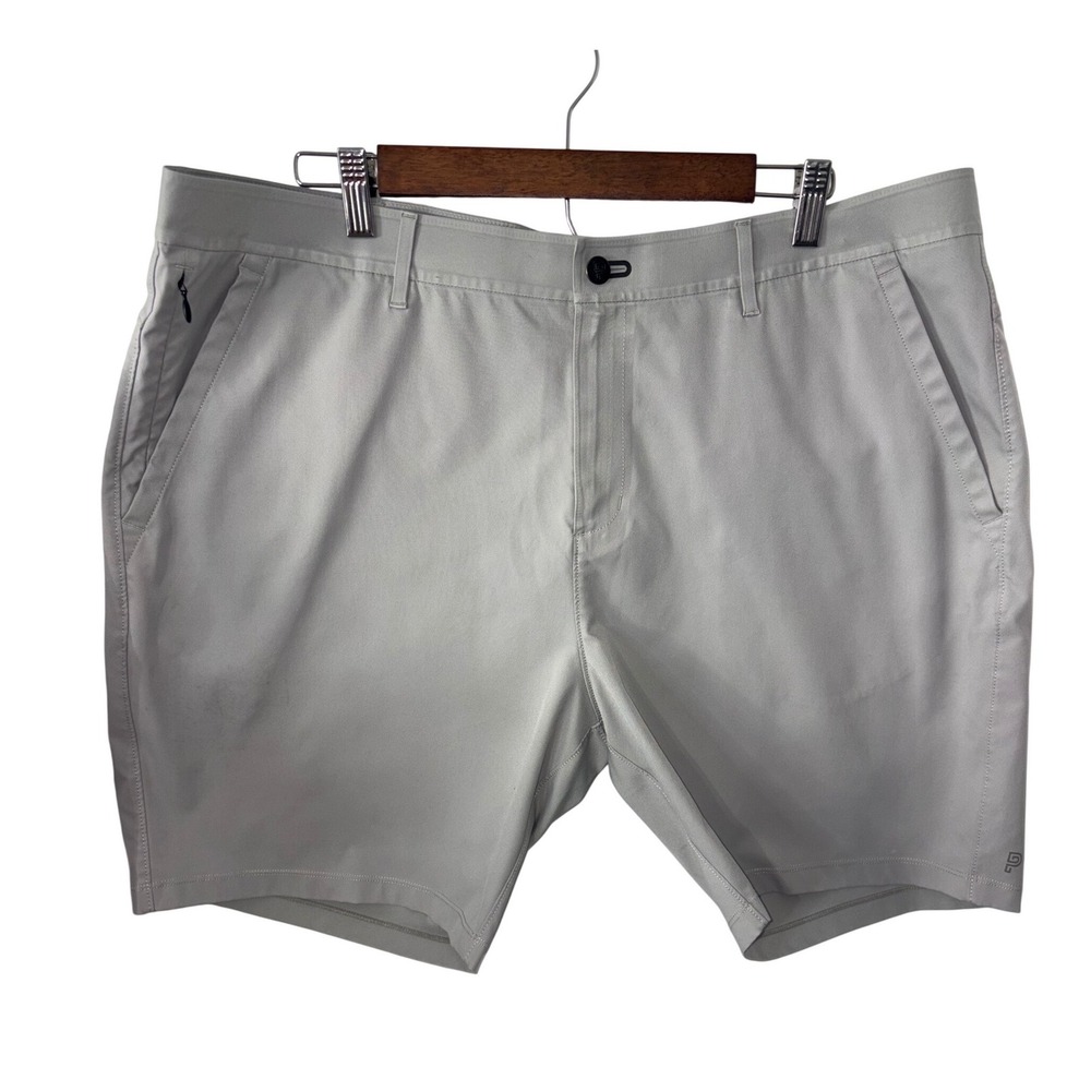 Public Rec All Day Every Day Mens Shorts Light Grey Polyester Golf Chino Size 42